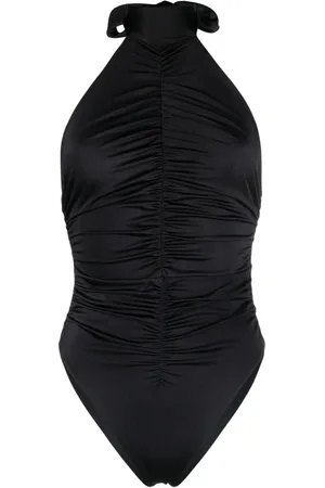 Noire Swimwear Maillot de bain froncé