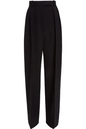 Khaite Pantalon plissé Cessie à taille haute