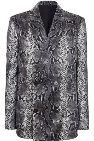 Balmain Blazer à imprimé peau de serpent