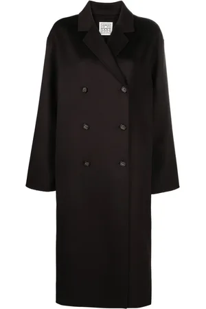 Totême Manteau en laine Signature à boutonnière croisée