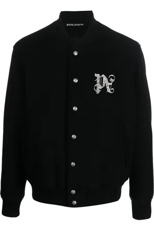 Palm Angels Veste bomber à motif monogrammé brodé