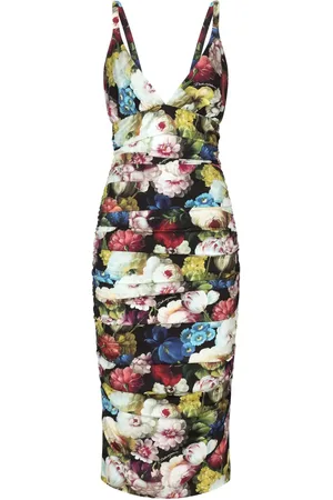 Dolce & Gabbana Robe fleurie à col v