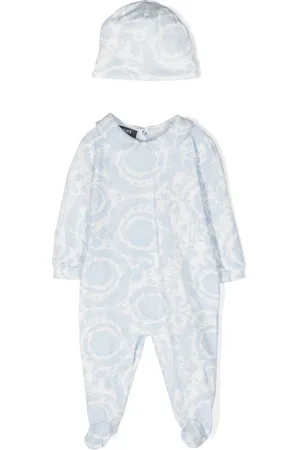 VERSACE Pyjama en coton stretch à logo Barocco imprimé