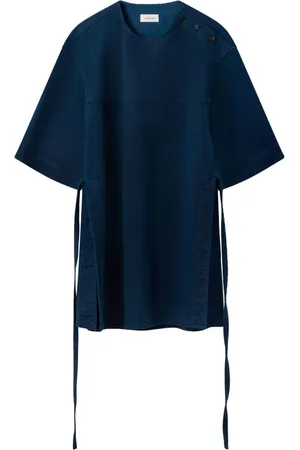 LEMAIRE T-shirt en coton à fentes latérales