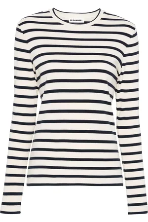 Jil Sander T-shirt rayé à manches longues