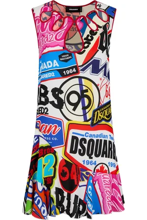 Dsquared2 Robe courte sans manches à imprimé