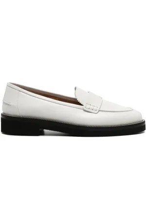 Aquazzura Mocassins en cuir à détail de chaine
