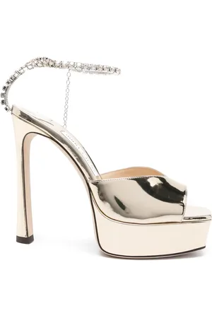 Jimmy Choo Sandales Saeda 125 mm en cuir