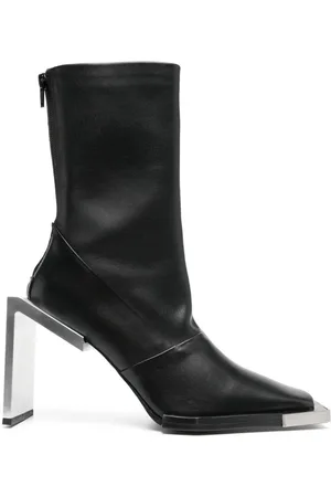 HELIOT EMIL Bottes en cuir à bout carré 105 mm