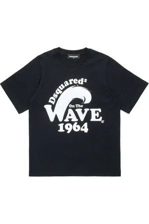 Dsquared2 T-shirt en coton à imprimé Wave 1964