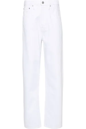 Frame Jean droit Long Barrel à taille haute