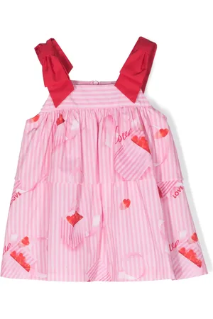 Lapin House Robe imprimée à volants superposés