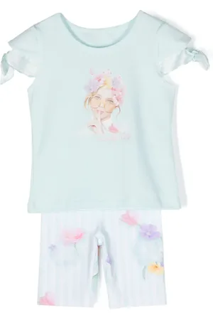 Lapin House Ensemble haut-pantalons à fleurs