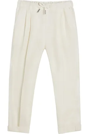 Brunello Cucinelli Pantalon slim à lien de resserrage