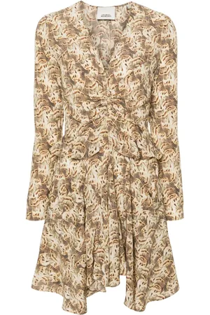 Isabel Marant Robe en soie Usmara à copie courte