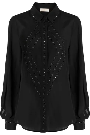Elie saab Chemise crop à détails d