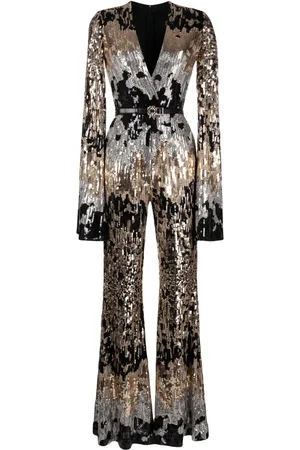 Elie saab Combinaison à ornements de sequins