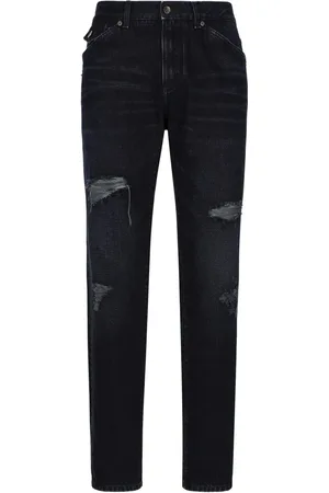 Dolce & Gabbana Jean droit à logo appliqué