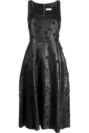 Elie saab Robe mi-longue à fleurs appliquées