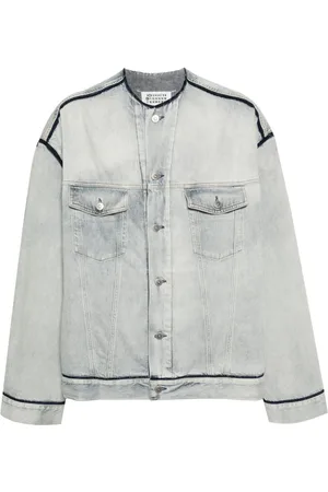 Maison Margiela Veste en jean à effet délavé