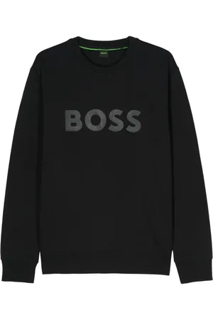 HUGO BOSS Sweat en coton à logo appliqué