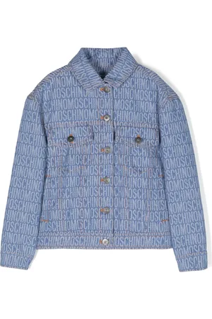 Moschino Veste en jean à logo monogrammé