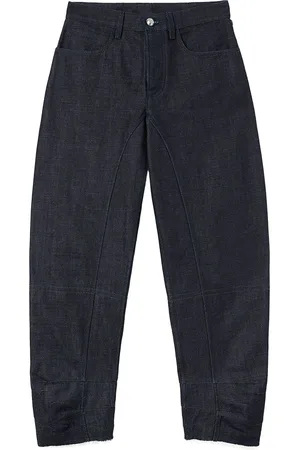 Jil Sander Jean cigarette à coupe courte