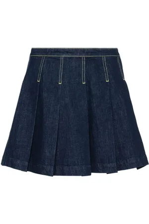 Kenzo Minijupe en jean à design plissé