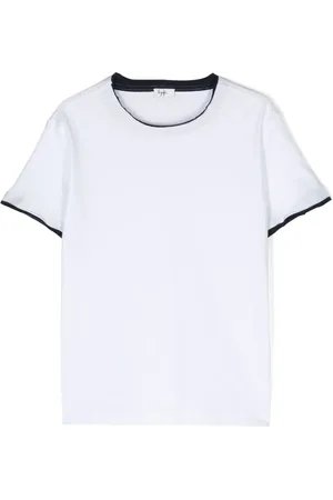 Il gufo T-shirt en coton à bords francs