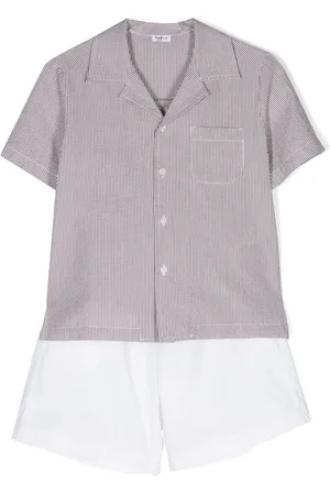 Il gufo Short en seersucker à rayures
