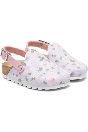 MONNALISA Sandales en cuir à fleurs