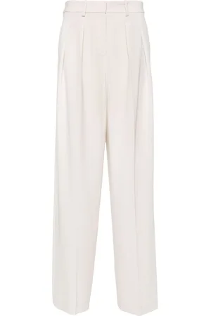 THEORY Pantalon palazzo à détails plissés
