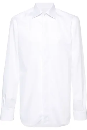 BARBA Chemise en coton à petits carreaux