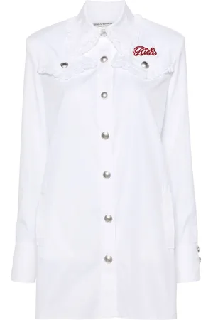 Alessandra Rich Robe courte à patch logo