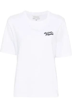 Maison Kitsuné T-shirt en coton à logo brodé