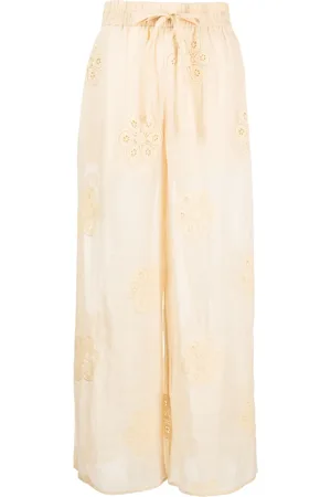 ZIMMERMANN Pantalon Acadian à fleurs brodées