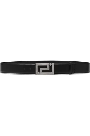 VERSACE Ceinture Greca en cuir