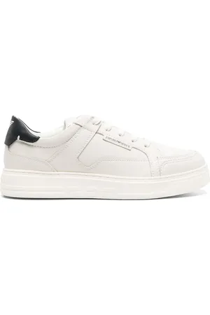 Emporio Armani Baskets en cuir à lacets