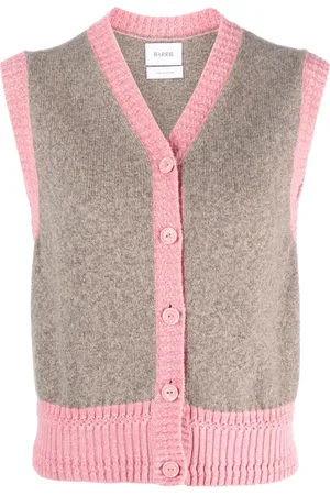 Barrie Pull sans manches à design nervuré