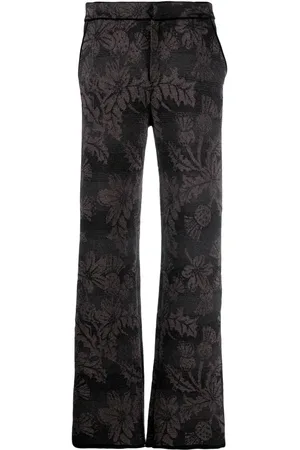 Barrie Pantalon droit à fleurs en jacquard