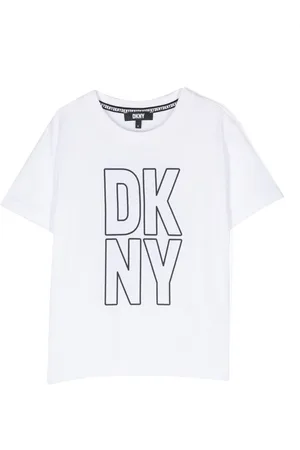 DKNY T-shirt en coton à logo imprimé