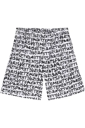 Vetements Short en coton à logo imprimé