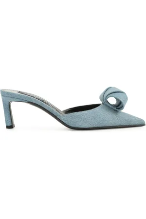 Sergio Rossi Mules Bigoudi en jean