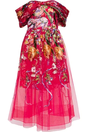 Marchesa Notte Robe mi-longue en tulle