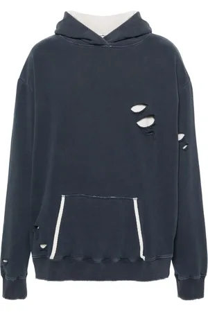 Maison Margiela Hoodie superposé à effet usé
