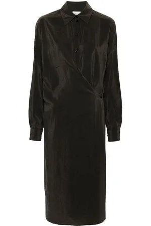 LEMAIRE Robe-chemise à ourlet asymétrique