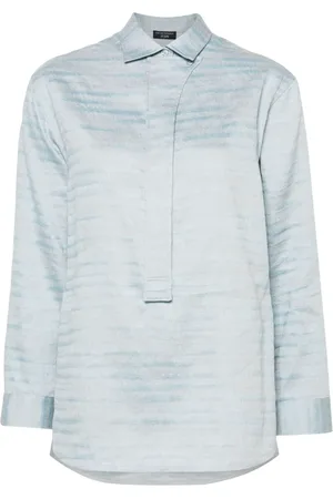 Emporio Armani Chemise en lin à rayures