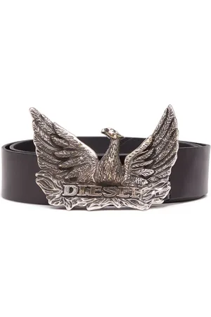 Diesel Ceinture en cuir Phoenix à plaque logo