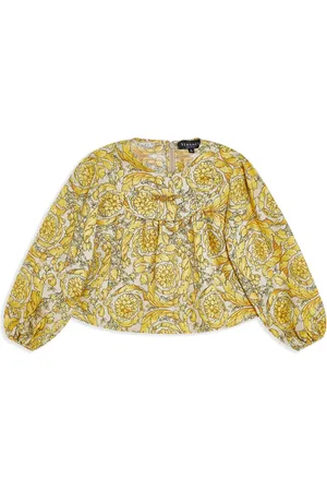 VERSACE Chemise en soie à imprimé Barocco