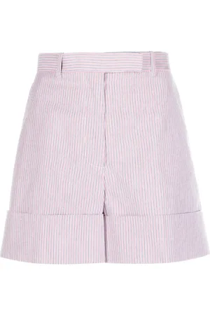 Thom Browne Short rayé à taille haute